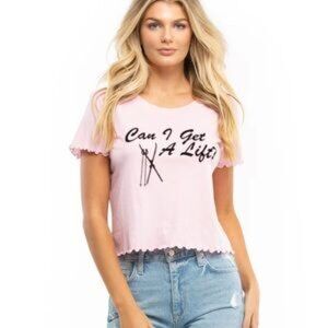 Wildfox " Can I Get A Lift" Tee